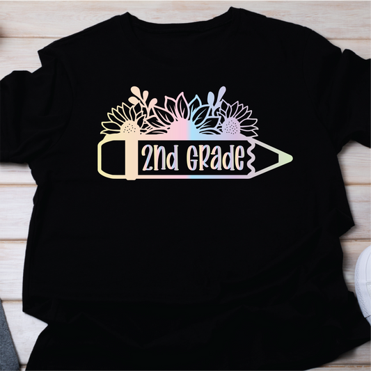 2nd Grade Floral Pencil