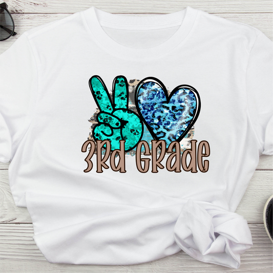 Peace Love 3rd Grade