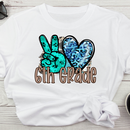 Peace Love 6th Grade