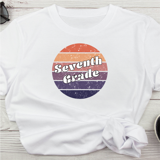 Seventh Grade Retro Circle