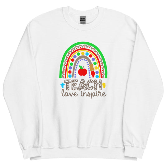 Rainbow Teach Love Inspire Sweatshirt