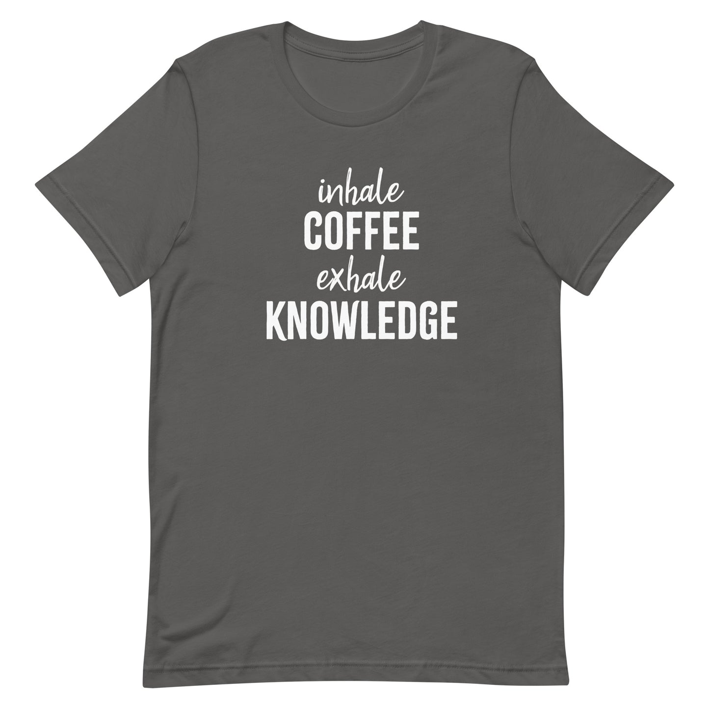 inhale COFFEE exhale KNOWLEDGE