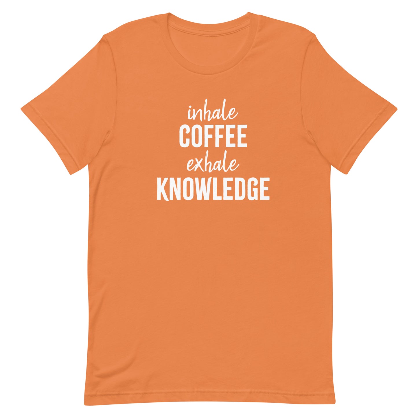inhale COFFEE exhale KNOWLEDGE