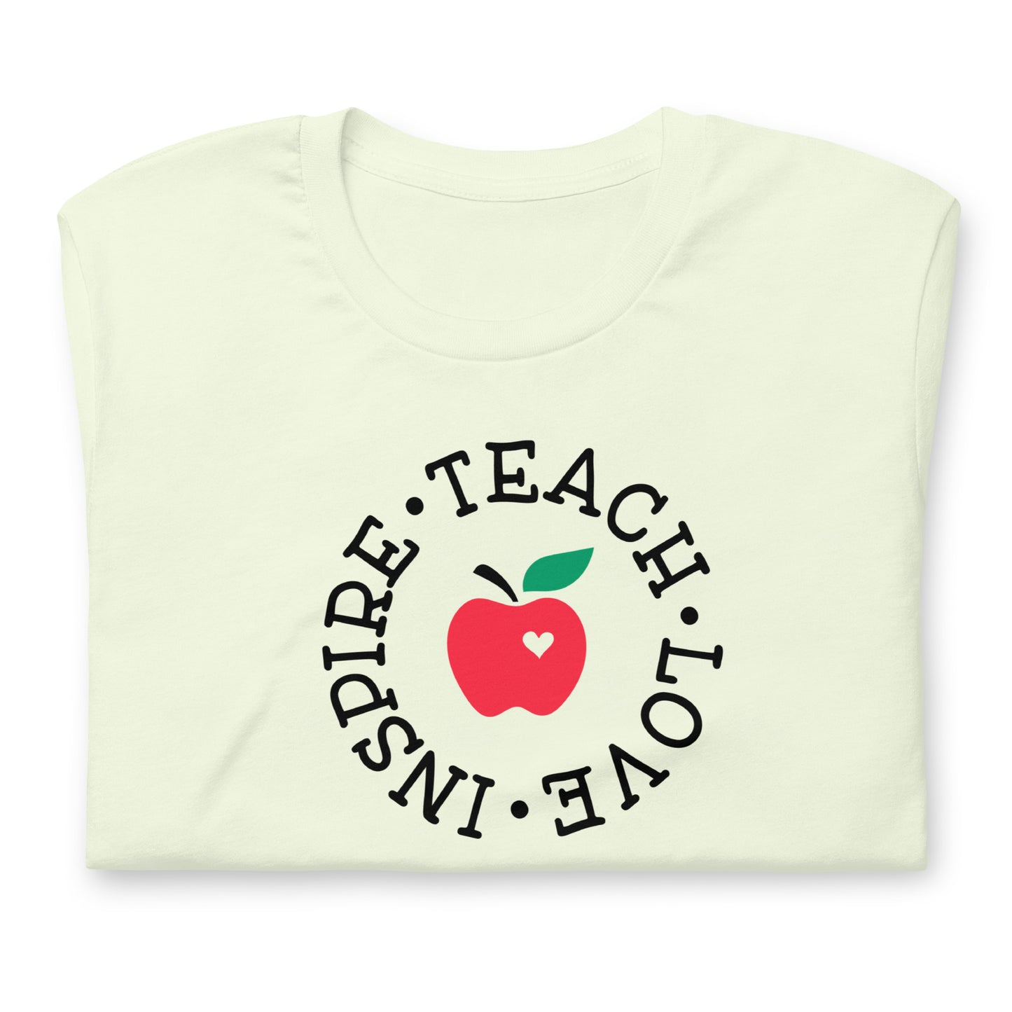 Teach, Love, Inspire Red Apple