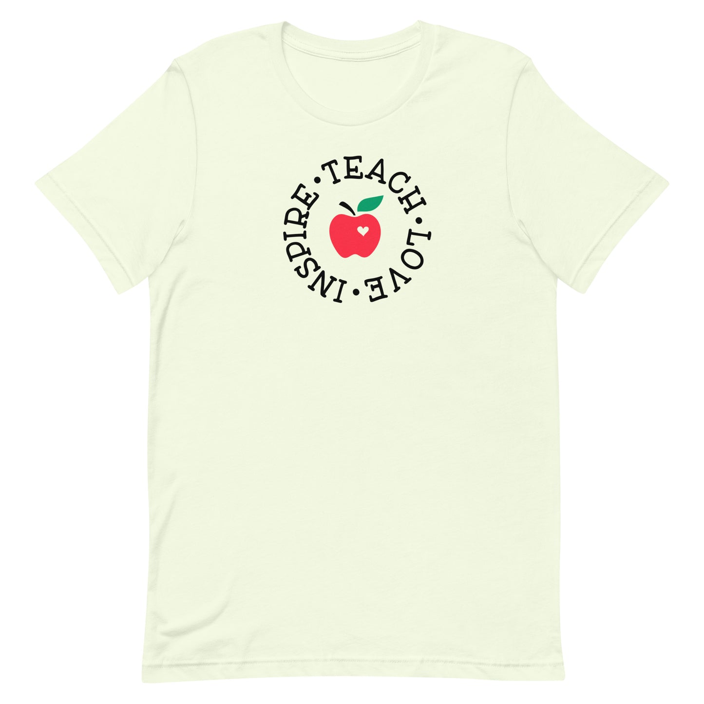 Teach, Love, Inspire Red Apple