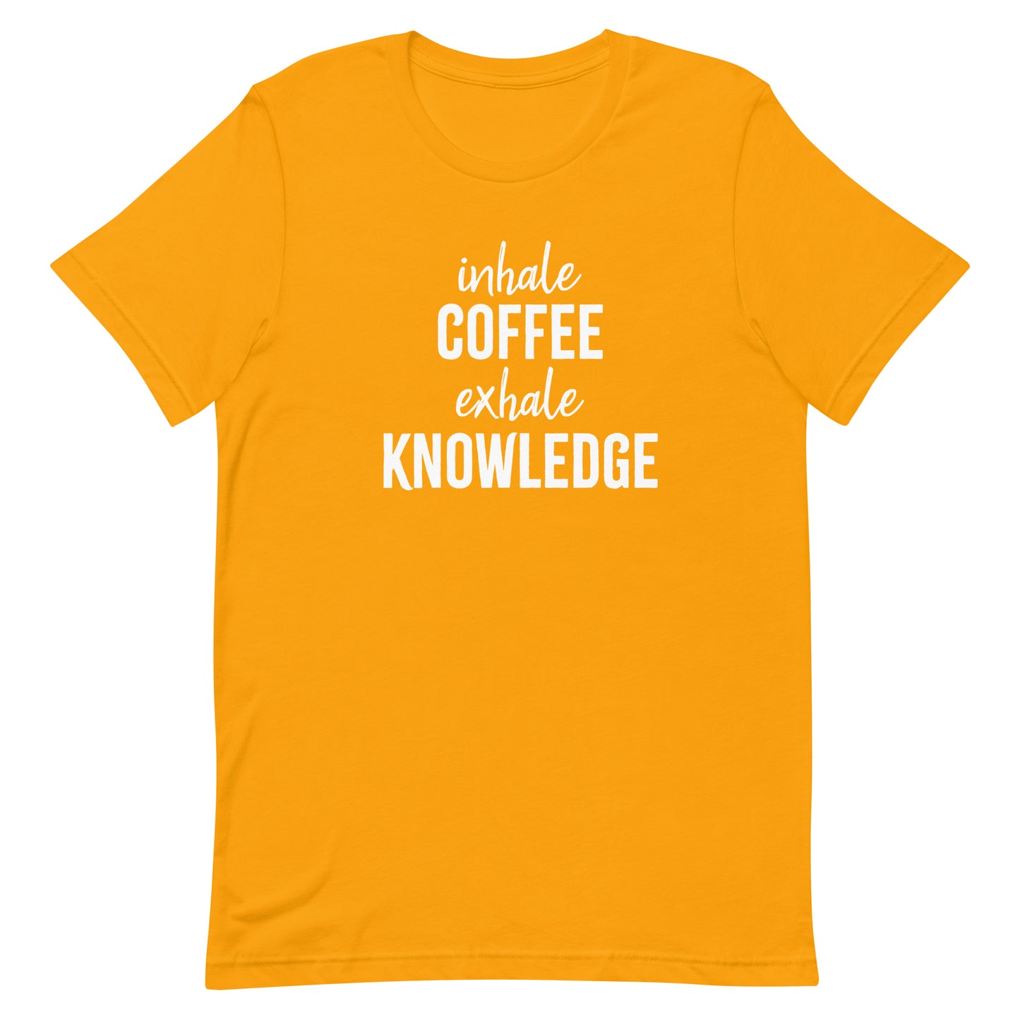 inhale COFFEE exhale KNOWLEDGE
