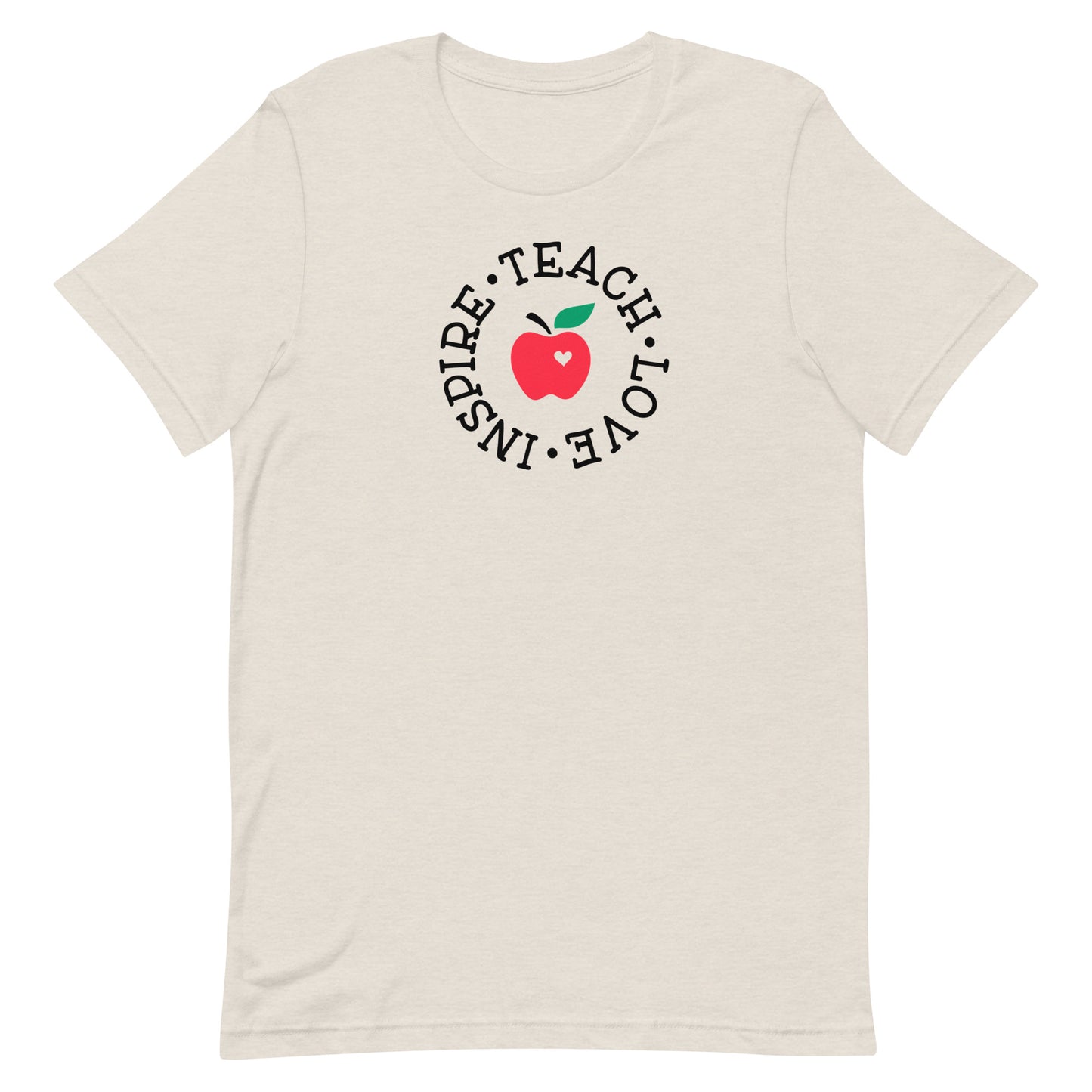 Teach, Love, Inspire Red Apple