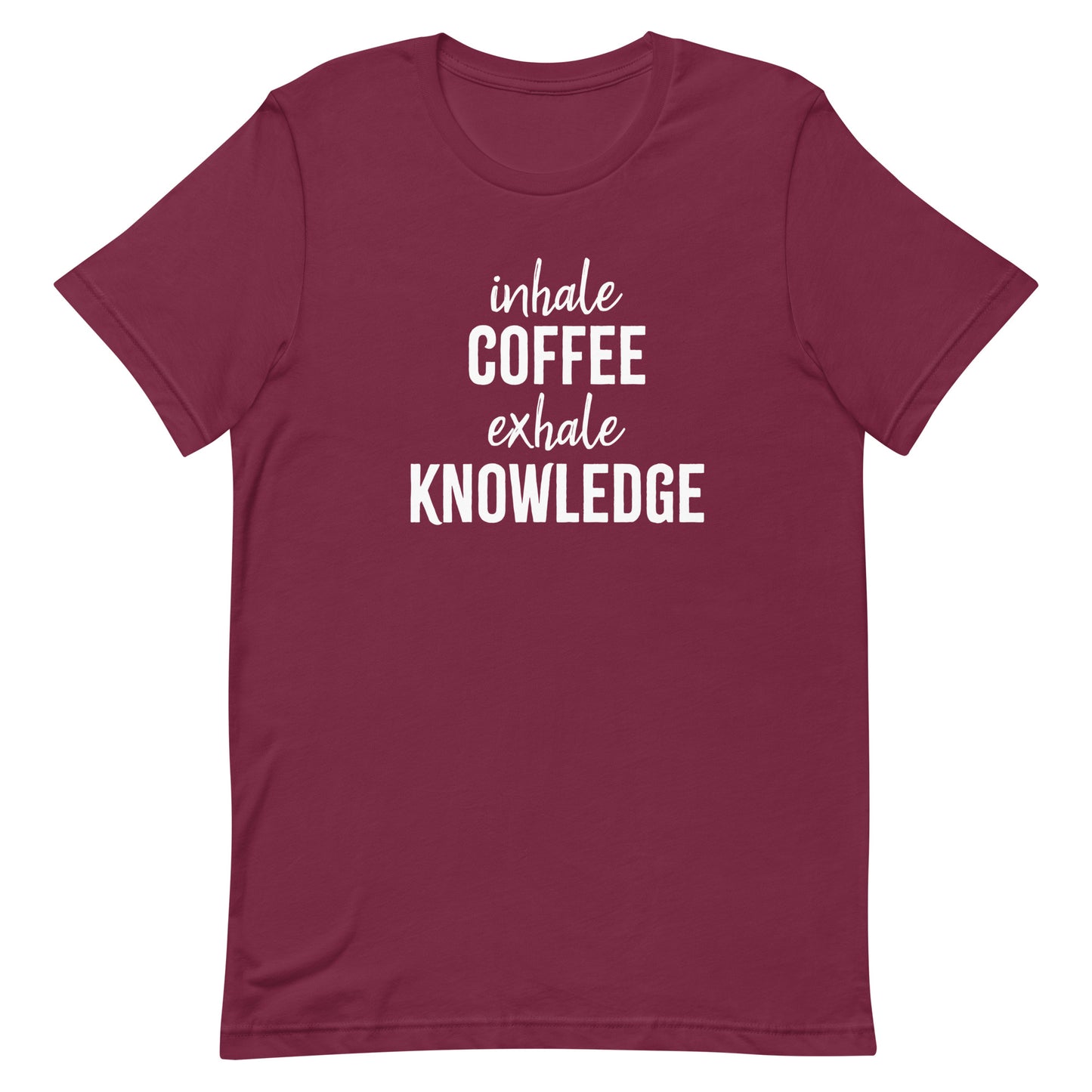inhale COFFEE exhale KNOWLEDGE