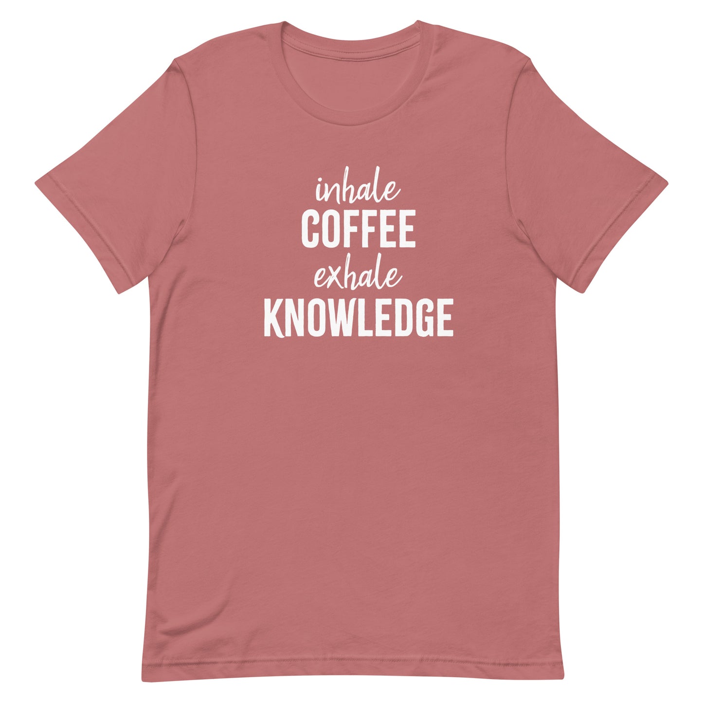 inhale COFFEE exhale KNOWLEDGE