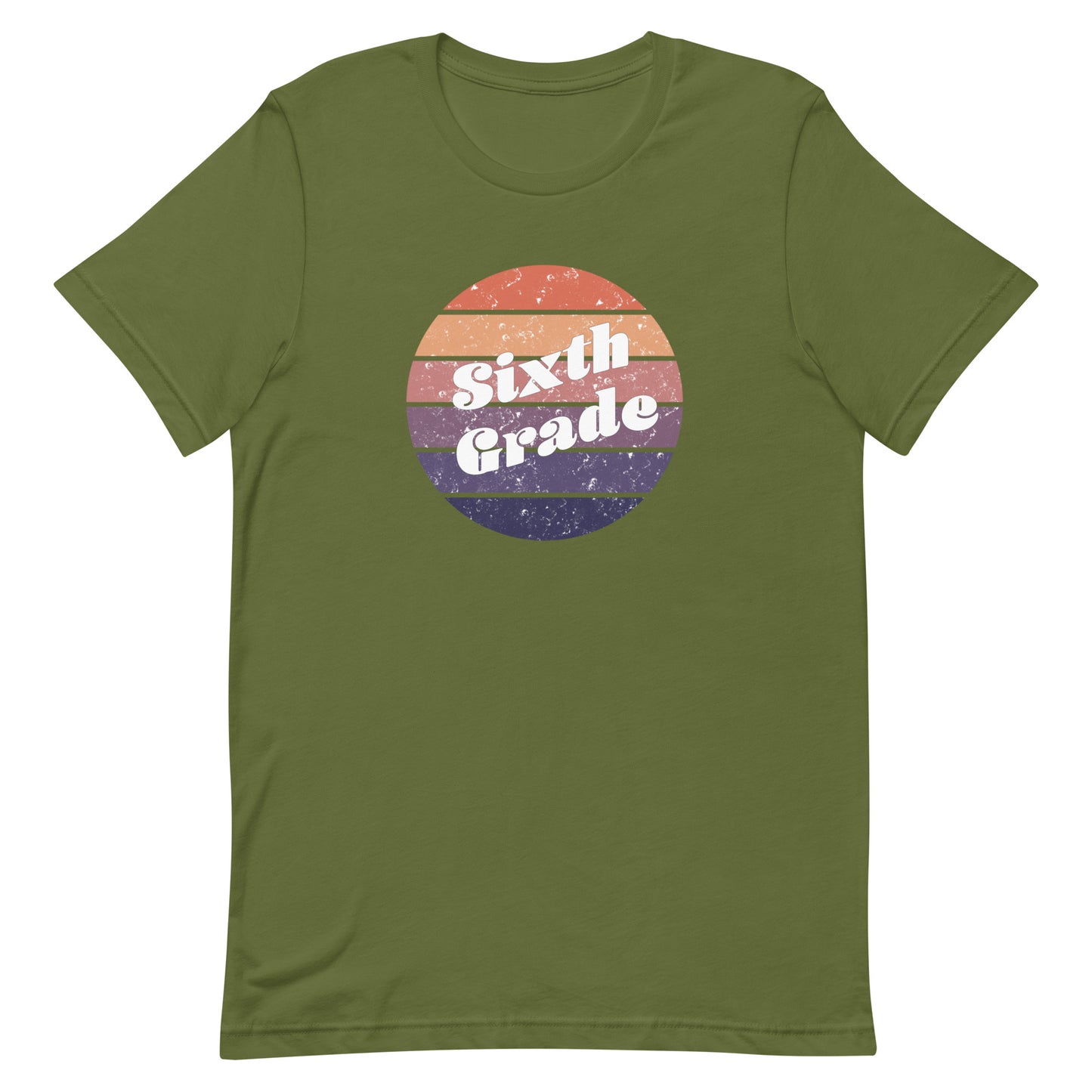 Sixth Grade Retro Circle