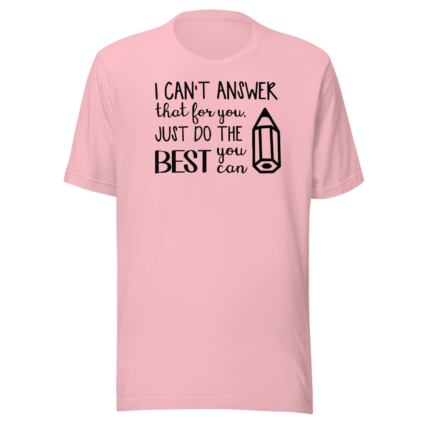 I Can't Answer That for You, Just Do the Best You Can