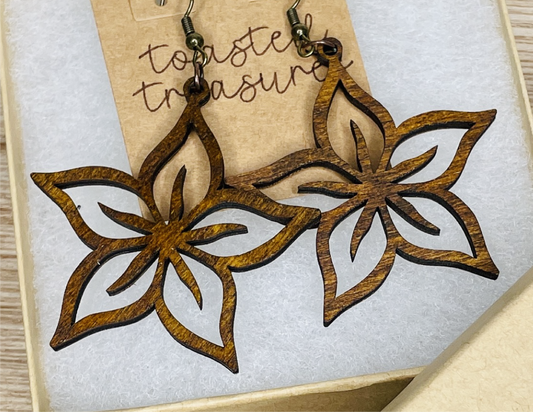 Starfish Wood Earrings