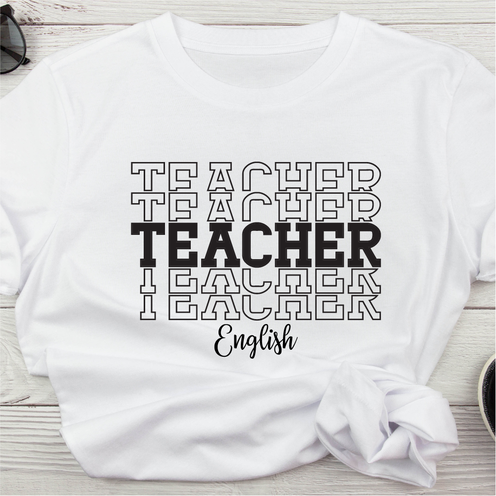 English Teacher Stacked