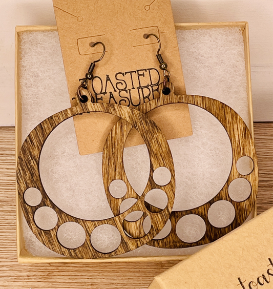 Hoops Wood Earrings