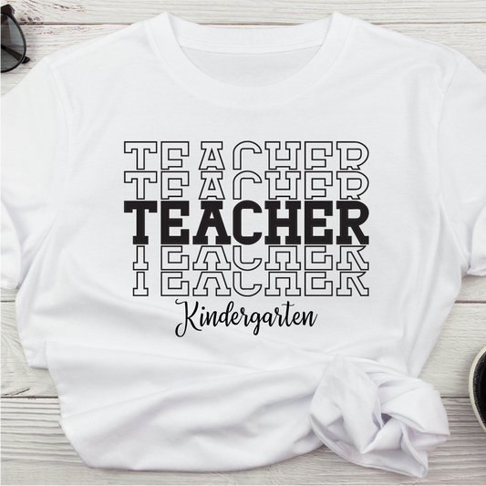 Kindergarten Teacher Stacked
