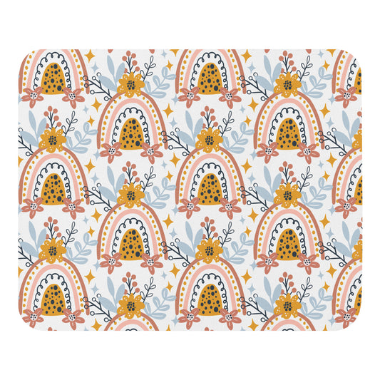 Floral Rainbow Mouse pad