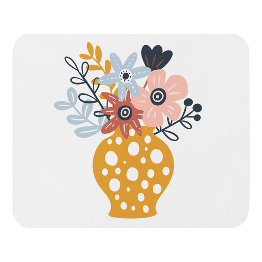 Floral Vase Mouse pad