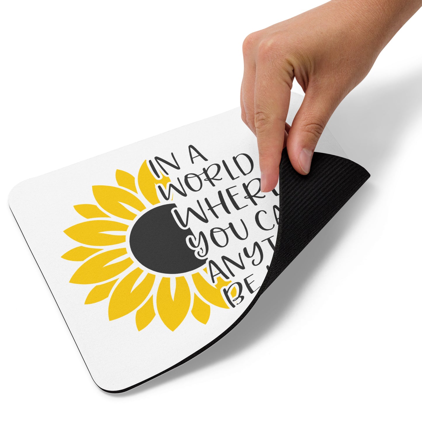 Be Kind Sunflower Mouse pad
