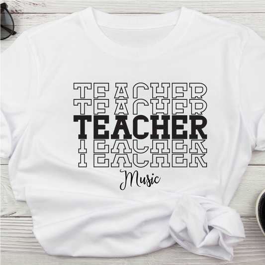 Music Teacher Stacked