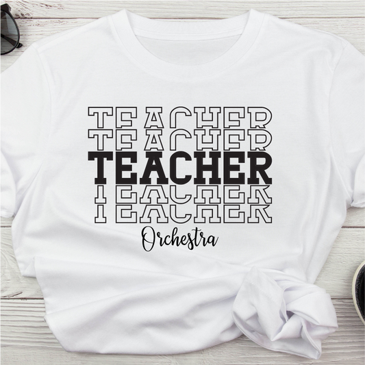 Orchestra Teacher Stacked