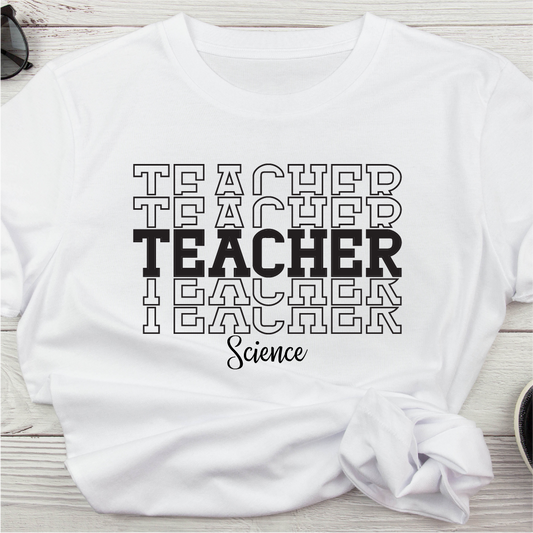 Science Teacher Stacked