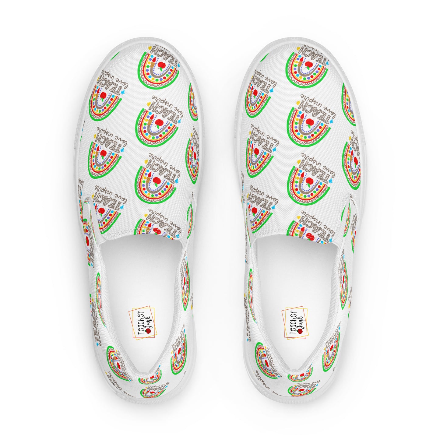 Teach Love Inspire Women’s slip-on canvas shoes