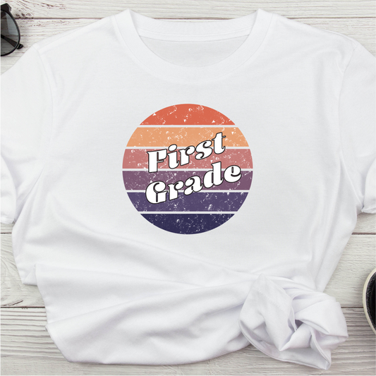 First Grade Retro Circle