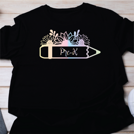 Pre-K Floral Pencil