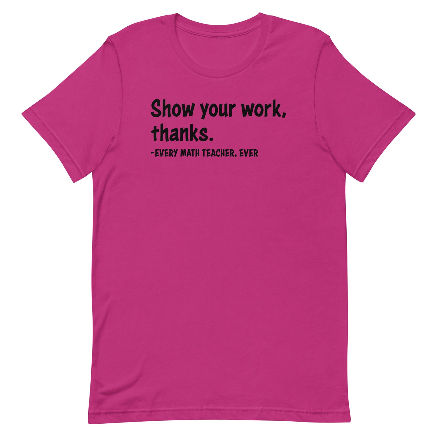 Show your work, thanks.