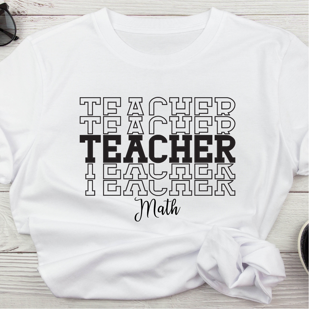Math Teacher Stacked – Teacher Junk